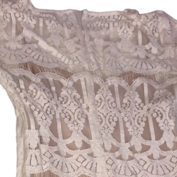XXXI ROMANTIC Size 2 or small ivory lace dress nude lining NWT - Picture 13 of 15